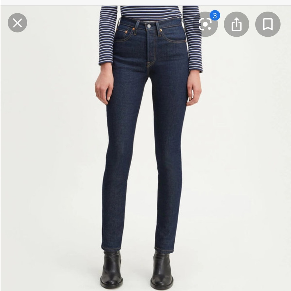 NEW | Levi’s 501 Skinny Dark Wash Ankle Length 27